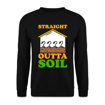 Soil Scientist Agricultural Scientist - Unisex Sweatshirt - black - Front - Alina (178cm) & Michal (187cm)
