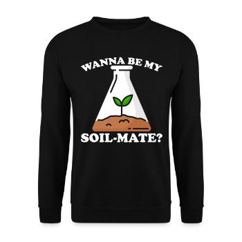 Soil Scientist Agricultural Scientist - Unisex Sweatshirt - black - Front - Alina (178cm) & Michal (187cm)