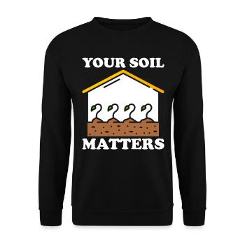Soil Scientist Agricultural Scientist - Unisex Sweatshirt - black - Front - Alina (178cm) & Michal (187cm)