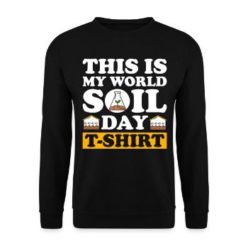 Soil Scientist Agricultural Scientist - Unisex Sweatshirt - black - Front - Alina (178cm) & Michal (187cm)