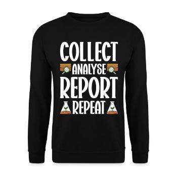 Soil Scientist Agricultural Scientist - Unisex Sweatshirt - black - Front - Alina (178cm) & Michal (187cm)