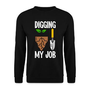 Soil Scientist Agricultural Scientist - Unisex Sweatshirt - black - Front - Alina (178cm) & Michal (187cm)