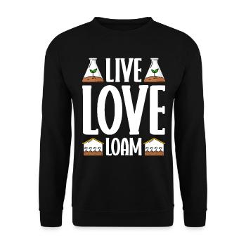 Soil Scientist Agricultural Scientist - Unisex Sweatshirt - black - Front - Alina (178cm) & Michal (187cm)
