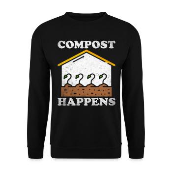 Soil Scientist Agricultural Scientist - Unisex Sweatshirt - black - Front - Alina (178cm) & Michal (187cm)