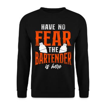 Barman Mixologue N’ayez crainte - Sweat-shirt Unisexe - noir - Devant - Alina (178cm) & Michal (187cm)