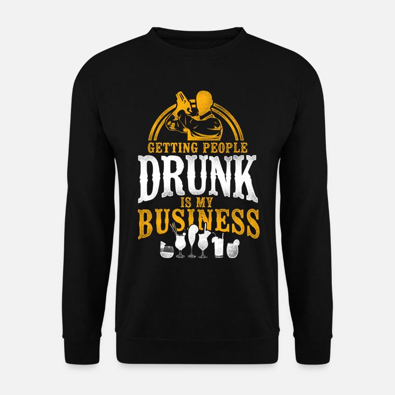 Bartender Mixologist Getting - Unisex Pullover - Schwarz