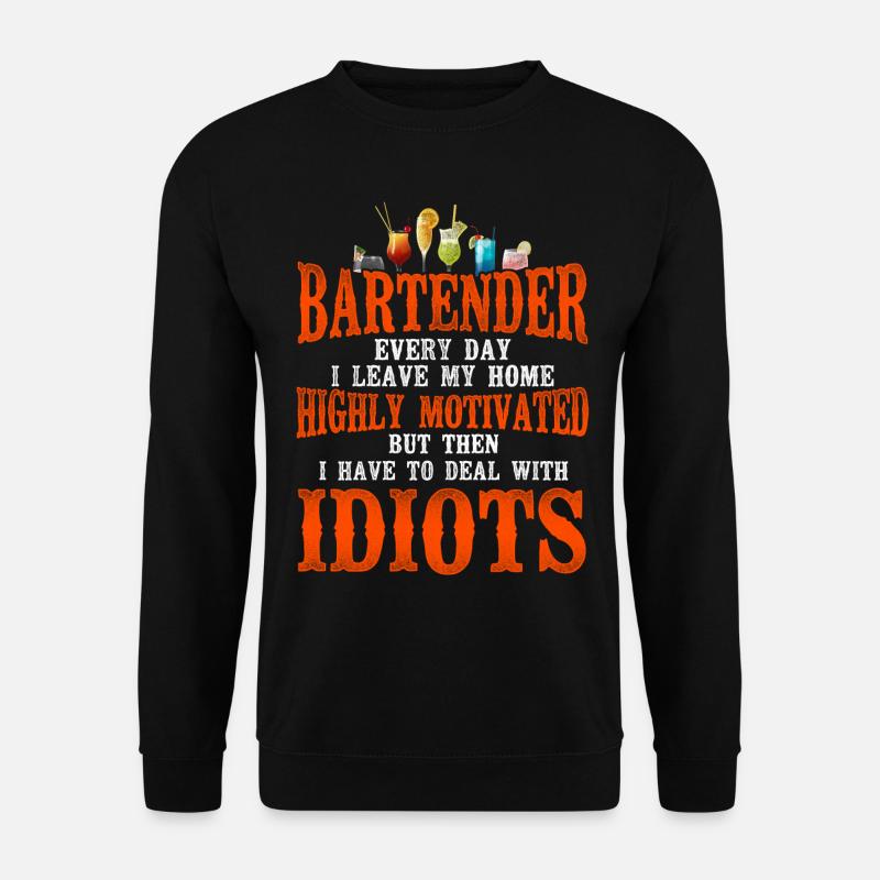 Bartender Mixologist Bartender - Unisex Pullover - Schwarz