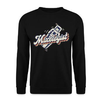 Barman Mixologue Rétro Vintage - Sweat-shirt Unisexe - noir - Devant - Alina (178cm) & Michal (187cm)