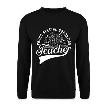Health Educator Proud Special Education Instructor - Unisex Sweatshirt - black - Front - Alina (178cm) & Michal (187cm)