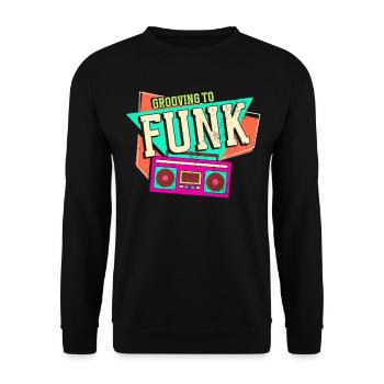Musique funk - Sweat-shirt Unisexe - noir - Devant - Alina (178cm) & Michal (187cm)