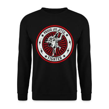 Brazilian Jiu Jitsu Martial Arts - Sexy Jiu Jitsu - Unisex Sweatshirt - black - Front - Alina (178cm) & Michal (187cm)
