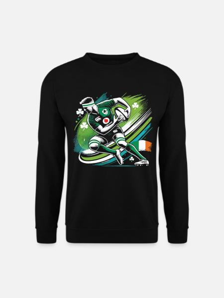Fan de rugby irlandais - Sweat-shirt Unisexe - noir