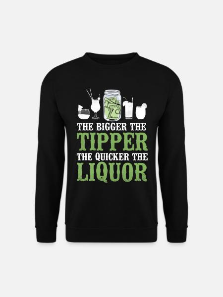 Bartender Mixologist The Bigger - Unisex Sweatshirt - black