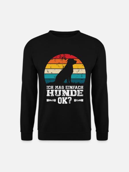 I like dogs - Unisex Sweatshirt - black
