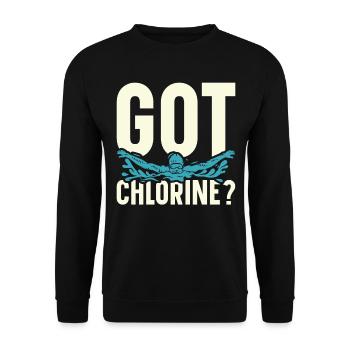 Swimming Water Sports Pool Swimming Swimmers - Unisex Sweatshirt - black - Front - Alina (178cm) & Michal (187cm)