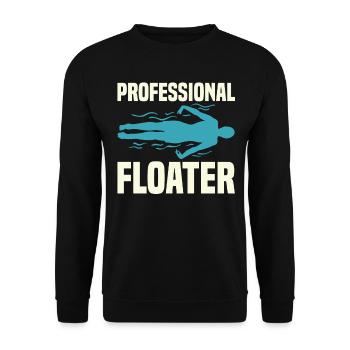 Swimming Water Sports Pool Swimming Swimmers - Unisex Sweatshirt - black - Front - Alina (178cm) & Michal (187cm)