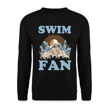 Swimming Water Sports Pool Swimming Swimmers - Unisex Sweatshirt - black - Front - Alina (178cm) & Michal (187cm)