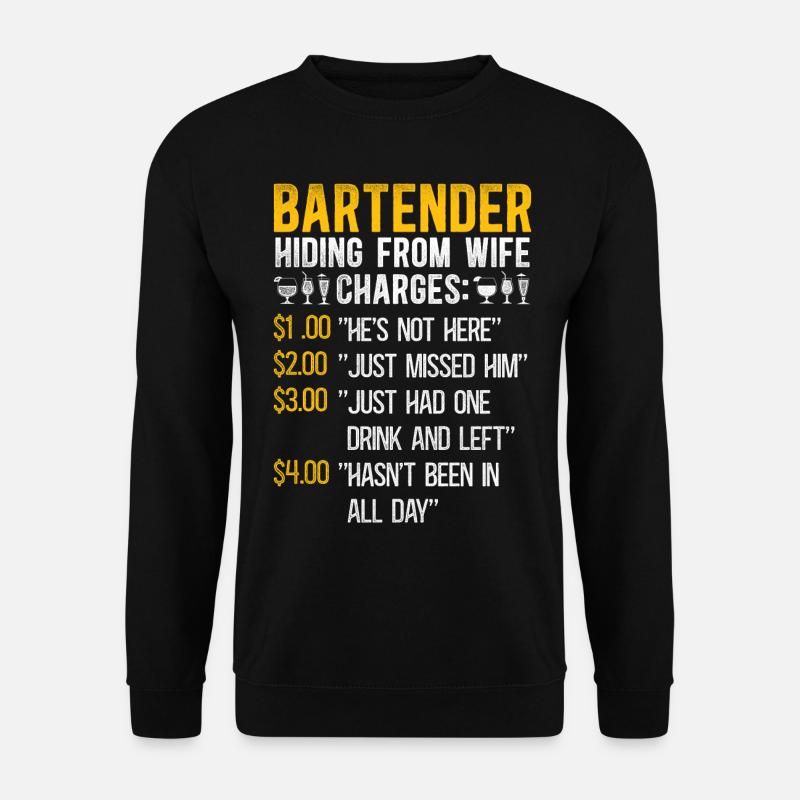 Bartender Mixologist Bartender - Unisex Sweatshirt - black