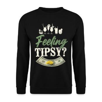Bartender Mixologist Feeling - Unisex Pullover - Schwarz - Vorne - Alina (178cm) & Michal (187cm)