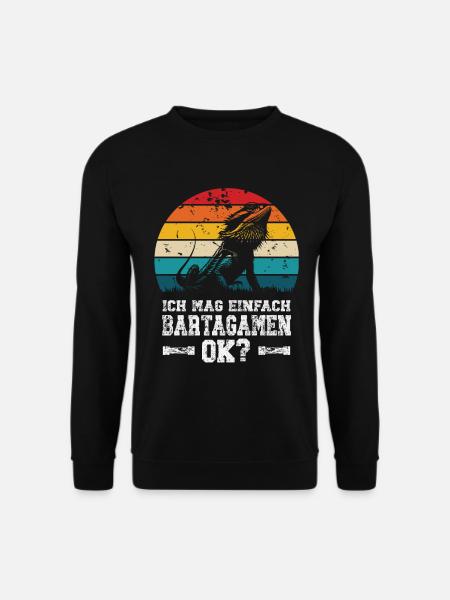 I like bearded dragons - Unisex Sweatshirt - black