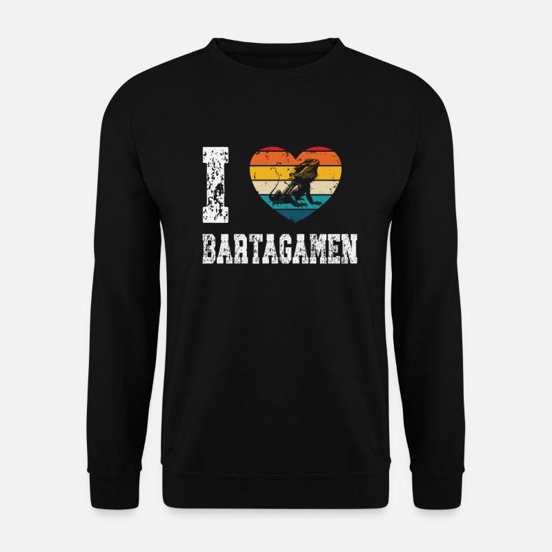 i love bearded dragons - Unisex Sweatshirt - black