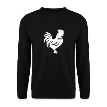 I like chickens - Unisex Sweatshirt - black - Front - Alina (178cm) & Michal (187cm)