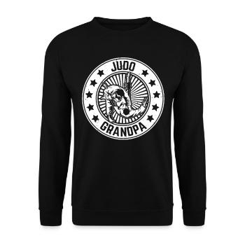 Judo Grandpa Judo Fighter Judo Martial Arts Judoka - Unisex Sweatshirt - black - Front - Alina (178cm) & Michal (187cm)