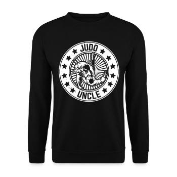 Judo Oncle Judo combattant Judo Arts Martiaux Judoka U - Sweat-shirt Unisexe - noir - Devant - Alina (178cm) & Michal (187cm)
