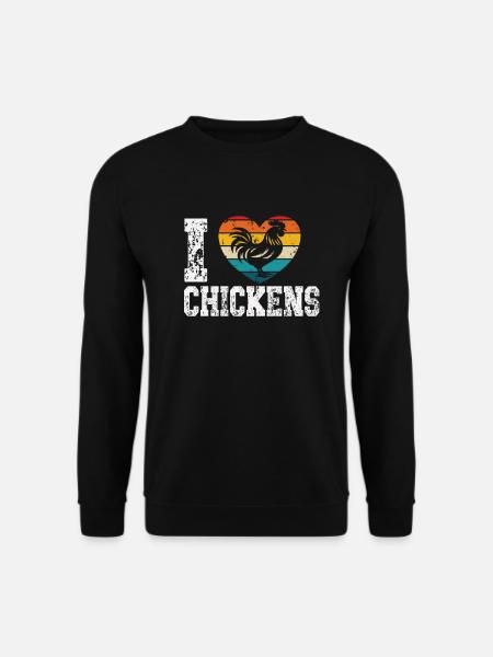 I like chickens - Unisex Sweatshirt - black