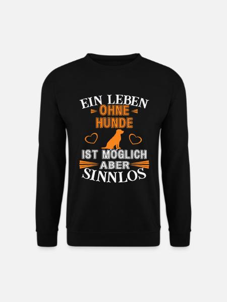 Une vie sans chiens - Sweat-shirt Unisexe - noir