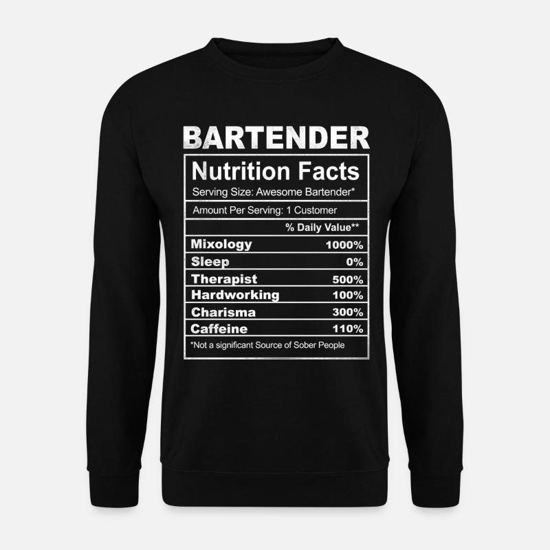 Bartender Mixologist Bartender - Unisex Pullover - Schwarz