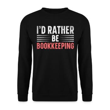 Buchhaltung Finanzbuchhalter Buchhalter Beruf - Unisex Pullover - Schwarz - Vorne - Alina (178cm) & Michal (187cm)
