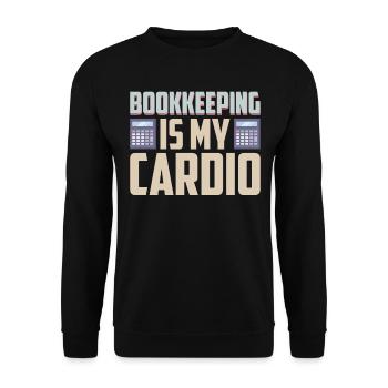 Buchhaltung Finanzbuchhalter Buchhalter Beruf - Unisex Pullover - Schwarz - Vorne - Alina (178cm) & Michal (187cm)