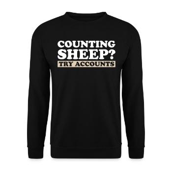 Buchhaltung Finanzbuchhalter Buchhalter Beruf - Unisex Pullover - Schwarz - Vorne - Alina (178cm) & Michal (187cm)
