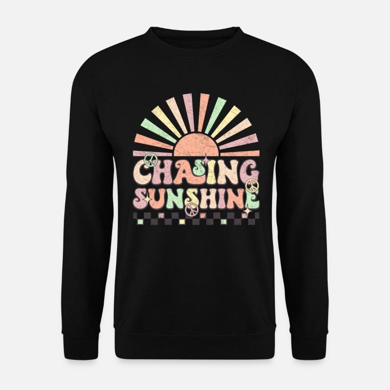 Chasing Sunshine - Retro - Unisex Sweatshirt - black