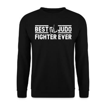 Best Judo Fighter ever - Best Judo Fighter - Unisex Sweatshirt - black - Front - Alina (178cm) & Michal (187cm)