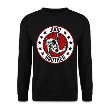 Judo Brother Judo Fighter Judo Martial Arts Judoka - Unisex Sweatshirt - black - Front - Alina (178cm) & Michal (187cm)