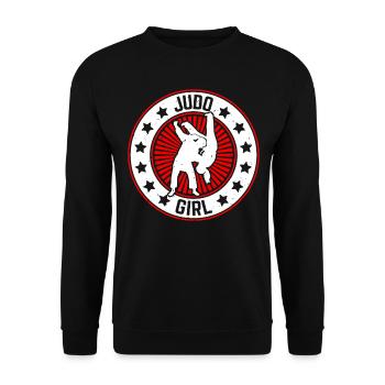 Judo Girl Judo Fighter Judo Martial Arts Judoka - Unisex Sweatshirt - black - Front - Alina (178cm) & Michal (187cm)