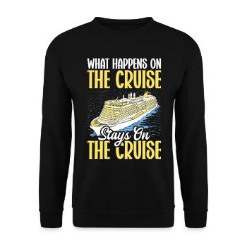 Croisière Crusader Bateau de croisière Cadeau - Sweat-shirt Unisexe - noir - Devant - Alina (178cm) & Michal (187cm)