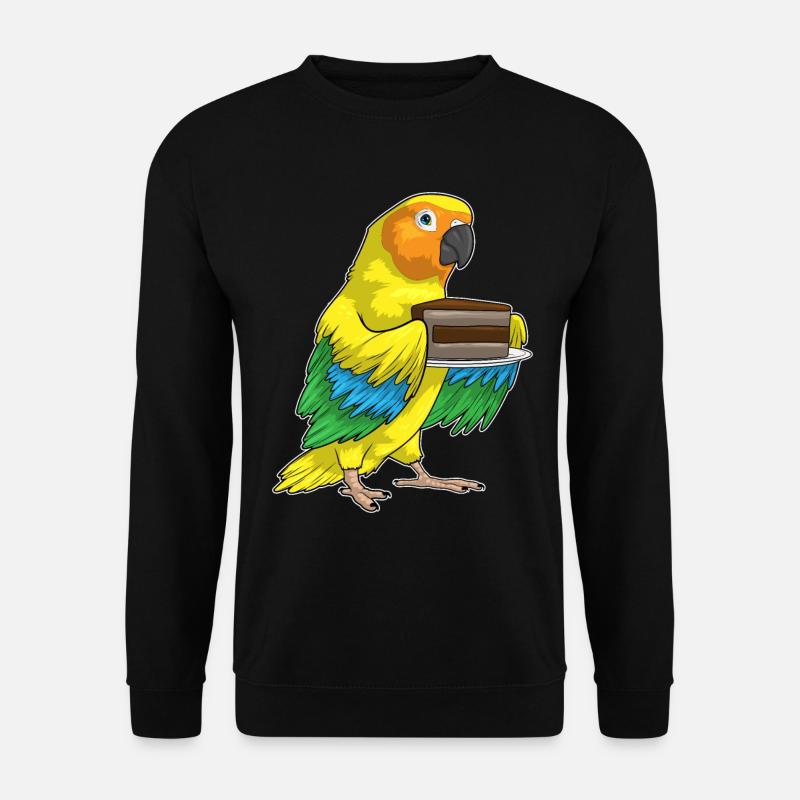 Parrot Birthday Cake - Unisex Sweatshirt - black