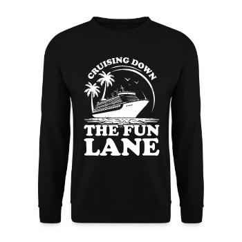 Croisière Crusader Bateau de croisière Cadeau - Sweat-shirt Unisexe - noir - Devant - Alina (178cm) & Michal (187cm)