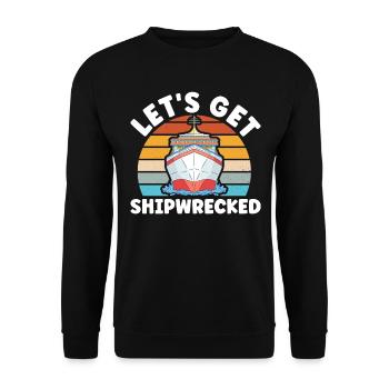 Kreuzfahrer Kreuzfahrtschiff Kreuzfahrt Geschenk - Unisex Pullover - Schwarz - Vorne - Alina (178cm) & Michal (187cm)