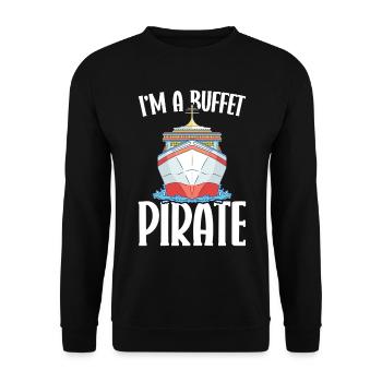 Croisière Crusader Bateau de croisière Cadeau - Sweat-shirt Unisexe - noir - Devant - Alina (178cm) & Michal (187cm)