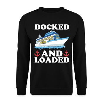 Croisière Crusader Bateau de croisière Cadeau - Sweat-shirt Unisexe - noir - Devant - Alina (178cm) & Michal (187cm)