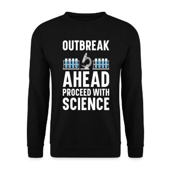 Epidemiology Scientist Epidemiologist Medicine - Unisex Sweatshirt - black - Front - Alina (178cm) & Michal (187cm)