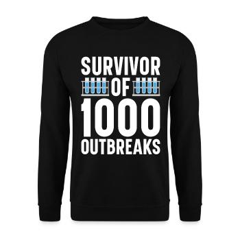 Epidemiology Scientist Epidemiologist Medicine - Unisex Sweatshirt - black - Front - Alina (178cm) & Michal (187cm)