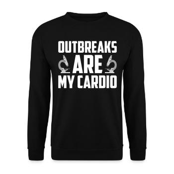 Epidemiology Scientist Epidemiologist Medicine - Unisex Sweatshirt - black - Front - Alina (178cm) & Michal (187cm)