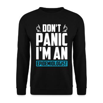 Epidemiology Scientist Epidemiologist Medicine - Unisex Sweatshirt - black - Front - Alina (178cm) & Michal (187cm)