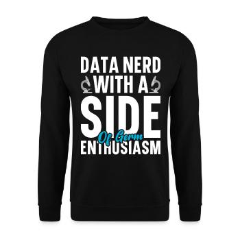 Epidemiology Scientist Epidemiologist Medicine - Unisex Sweatshirt - black - Front - Alina (178cm) & Michal (187cm)