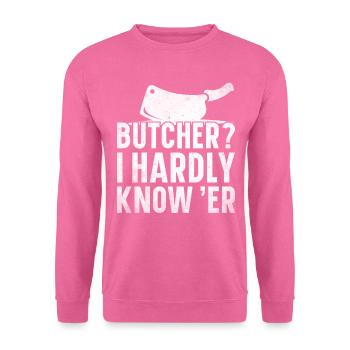Metzger Fleischer Metzgerei Fleischerei - Unisex Pullover - Pink - Vorne